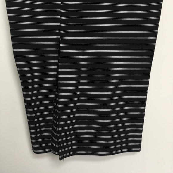 ASOS black and white striped midi dress - Picture 4 of 7